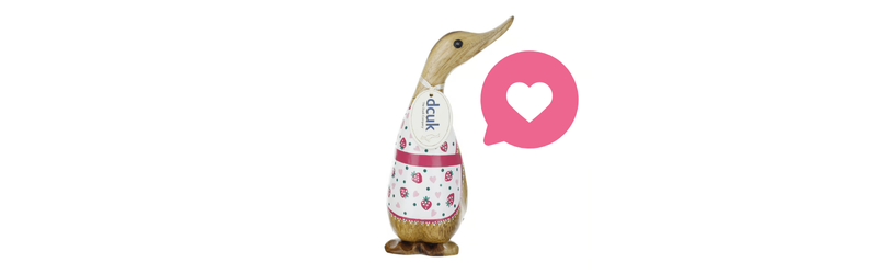 DCUK Strawberry Boots Wooden Duck